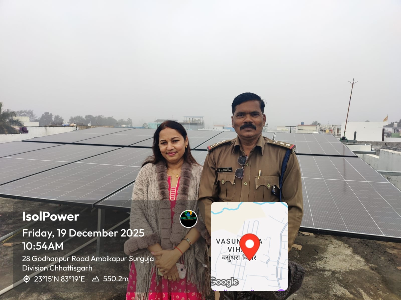 Residential rooftop solar installation in Surguja, Chhattisgarh